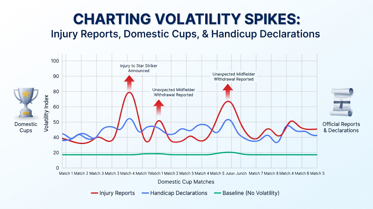 Chart illustrating handicap line movements after confirmed absences in national knockout tournaments