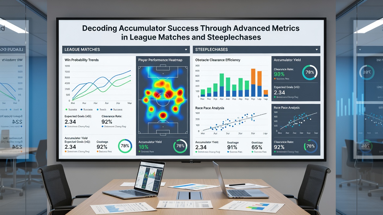 Chart comparing steeplechase performance metrics used in accumulator betting models