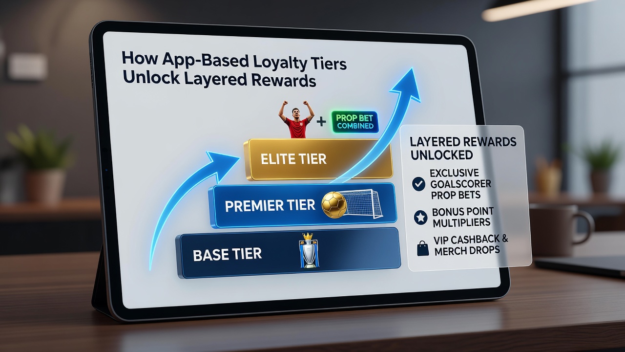 Split screen view of a betting app displaying combined football and horse racing loyalty rewards