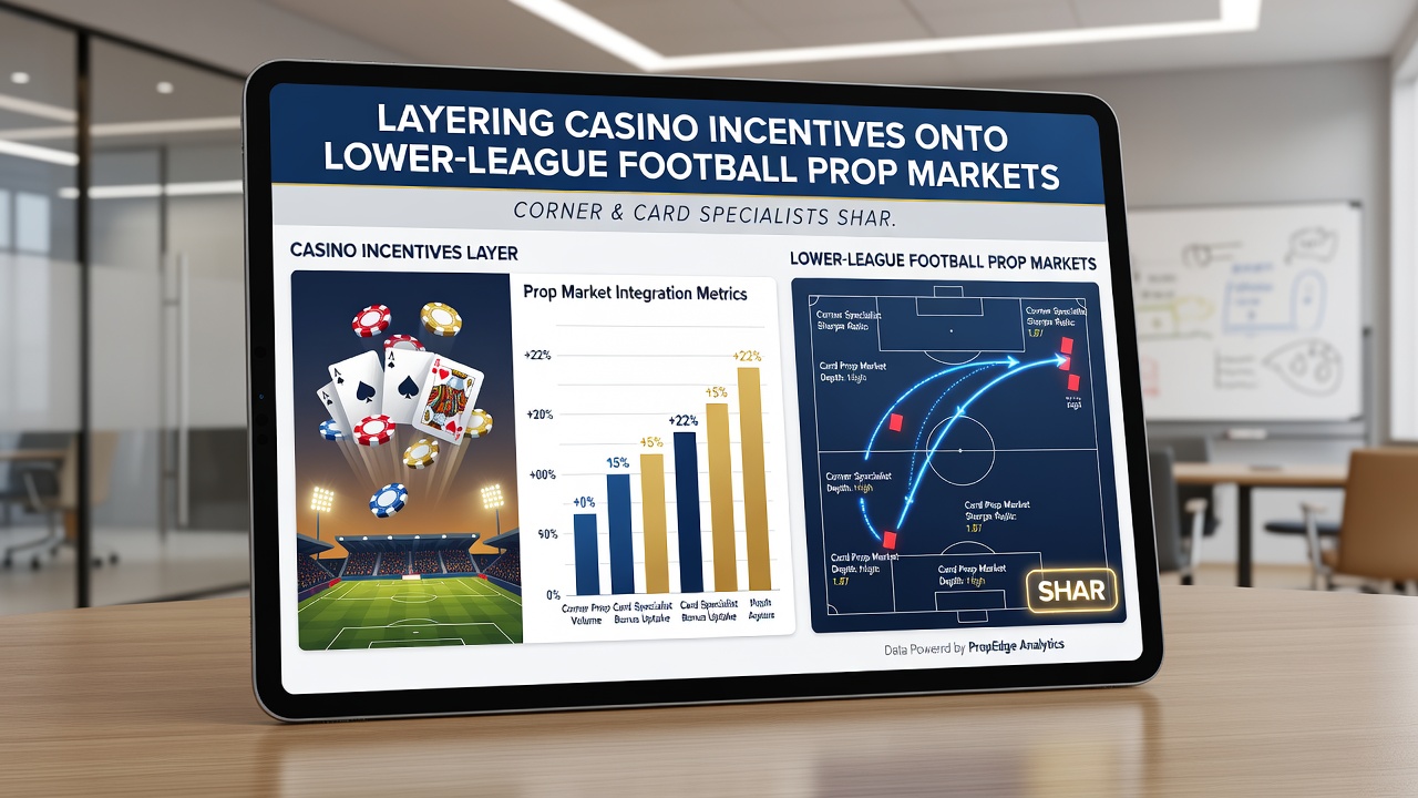 Specialists reviewing card and corner statistics for lower league props